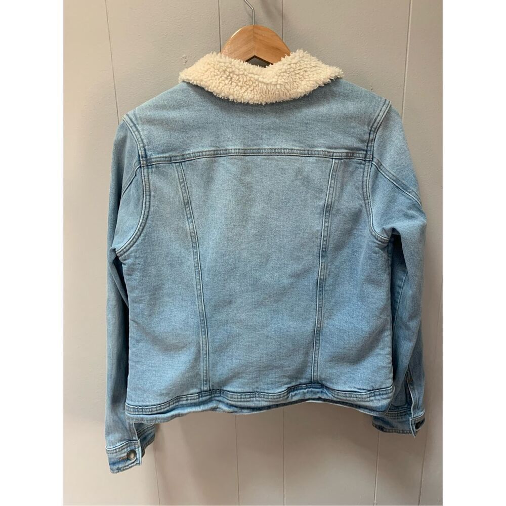 Universal Thread Denim Sherpa Trucker Jacket Medium - Picture 3 of 8